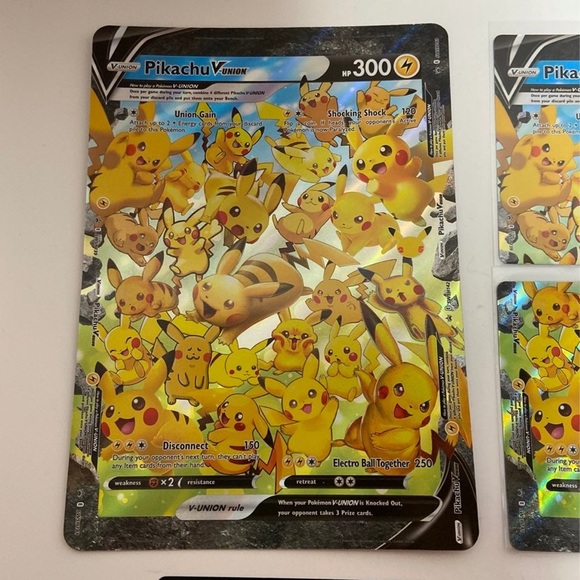 Pokemon Celebrations 25th Anniversary Pikachu V-Union SWSH Promo card lot - Picture 3 of 4